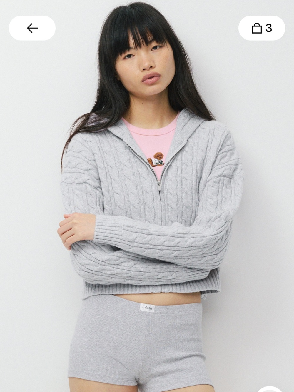 Sunday Best Light Gray Octavia sweater